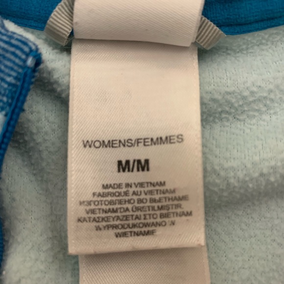 Baby Blue North Face Pullover Quarter zip - Picture 2 of 3